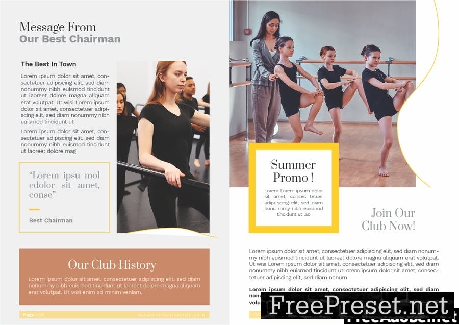 Ballet Studio And Orchestra Brochure