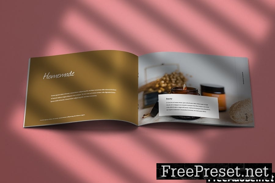 Barakamon - Landscape Brochure Template Indesign