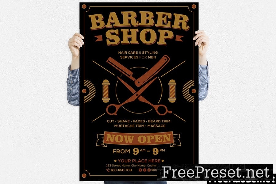 Barber Shop #01 Print Templates Pack