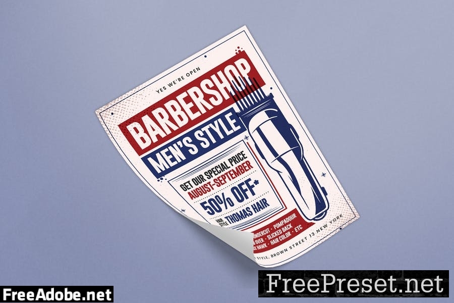 Barbershop Flyer ZPL45V3