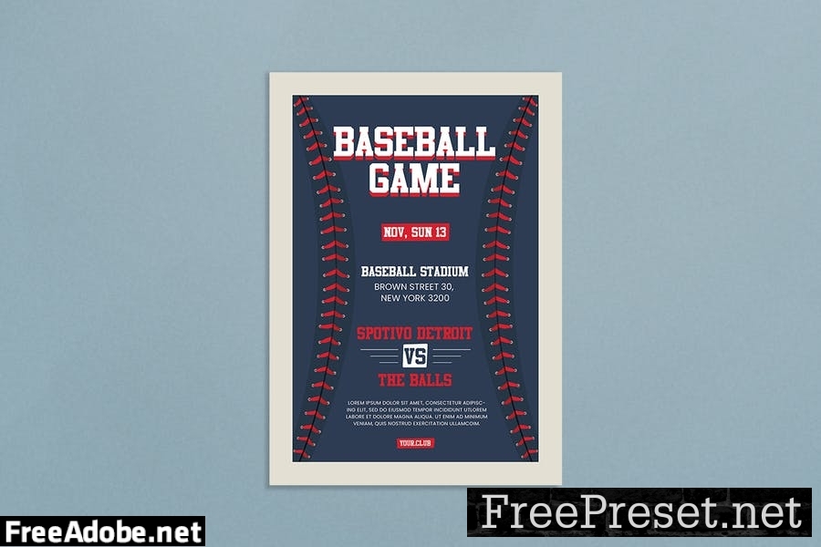 Baseball Flyer X84GPCP