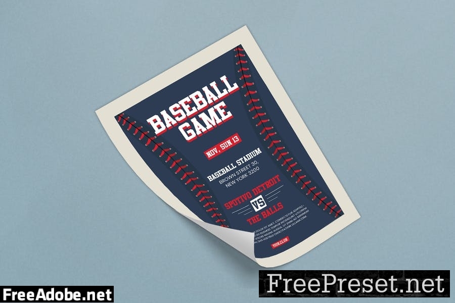 Baseball Flyer X84GPCP