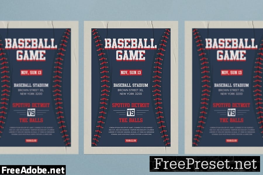 Baseball Flyer X84GPCP