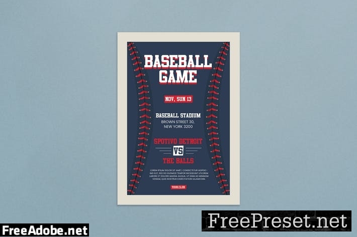 Baseball Flyer X84GPCP