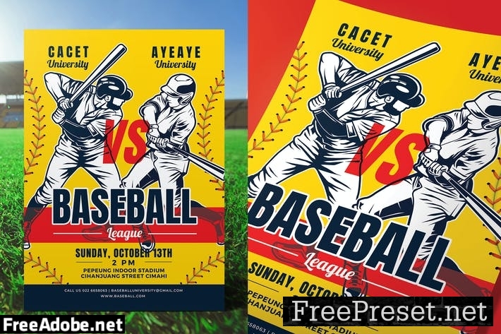 Baseball Game Flyer N7HLZ6E