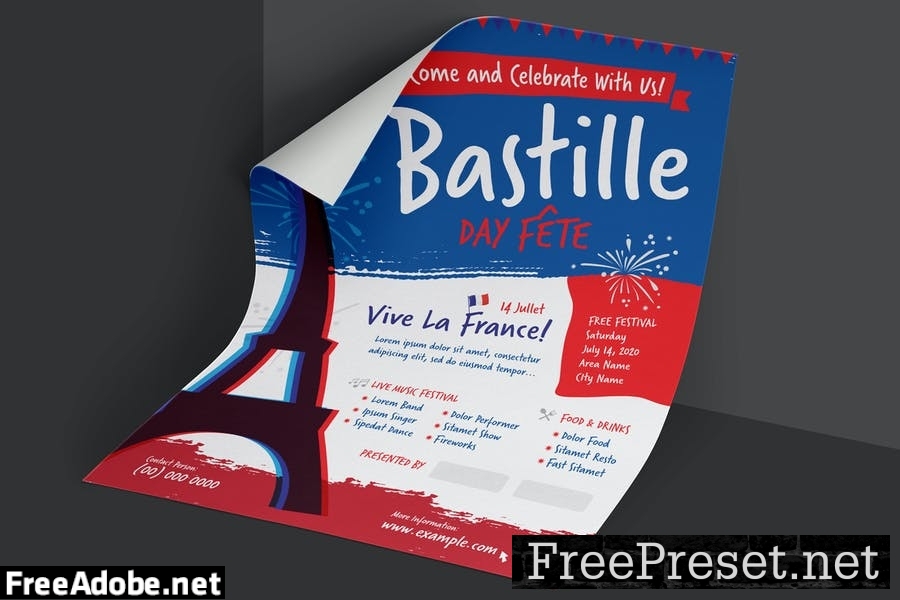 Bastille Day Flyer Poster