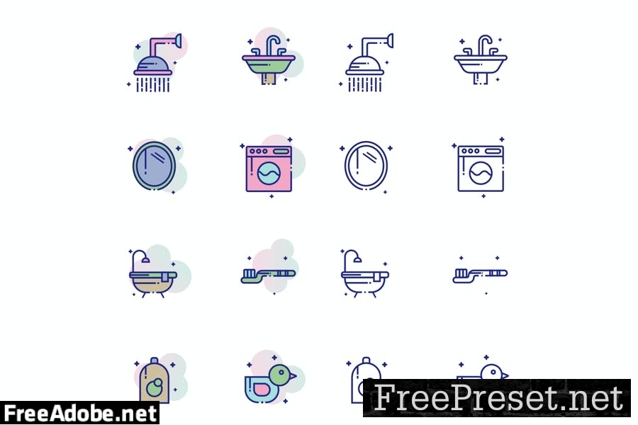 Bathroom Icon Pack AXGKMHF