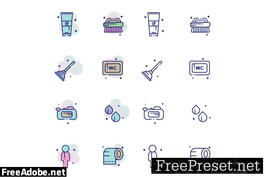 Bathroom Icon Pack AXGKMHF