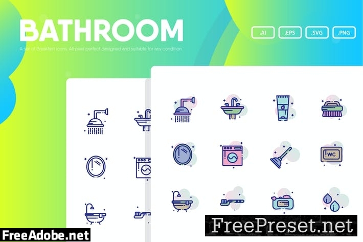 Bathroom Icon Pack AXGKMHF