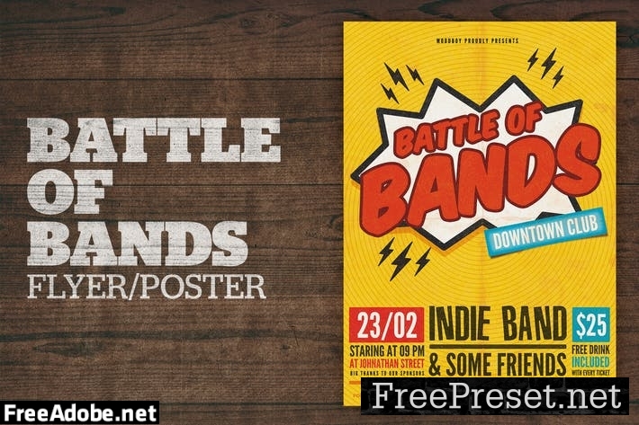 Battle of Bands Poster 6PCXDX