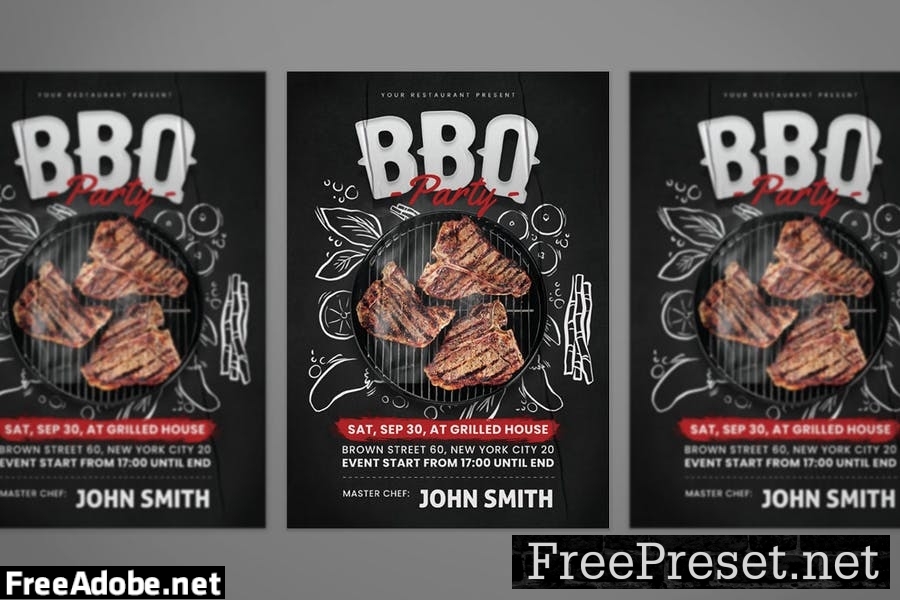 BBQ Flyer 77CL7VY