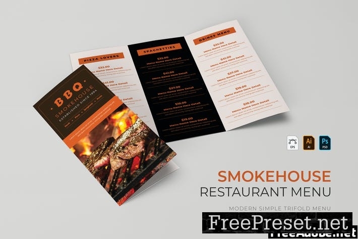 BBQ Smokeshouse Restaurant Menu W7W5BRP   Bbq Smokeshouse Restaurant Menu 