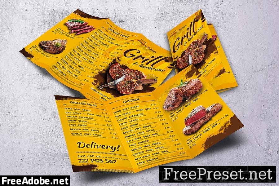 BBQ Vintage Food Menu Bundle