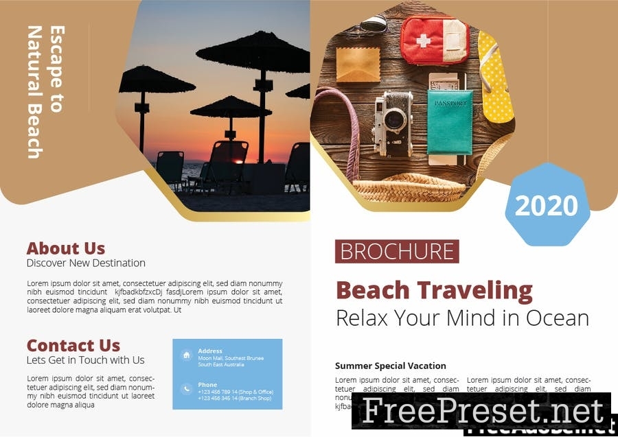 Beach Travel Brochure