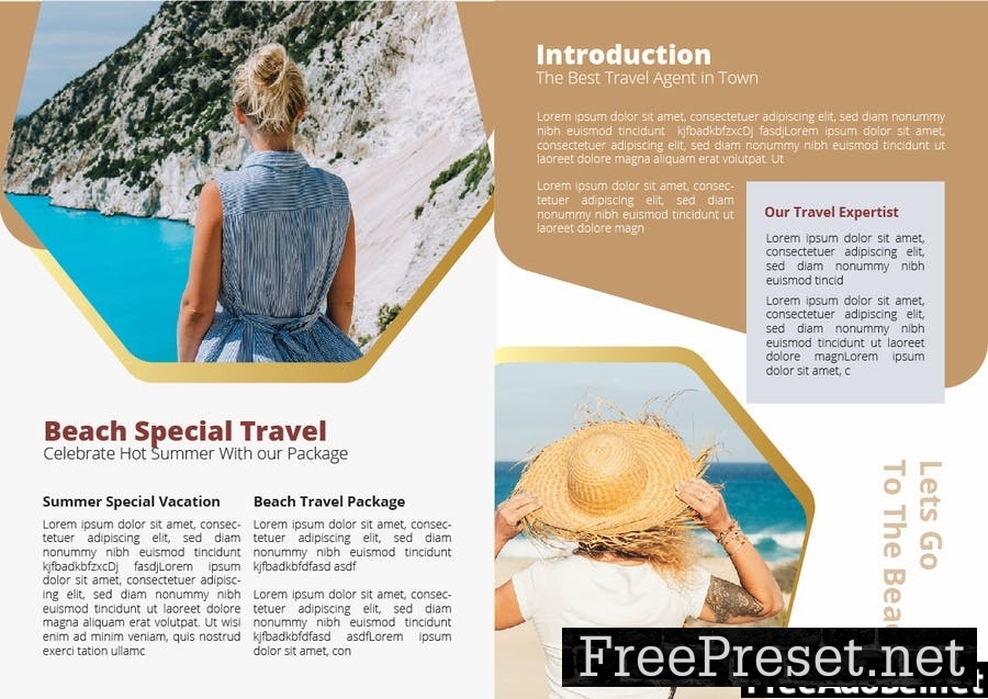 Beach Travel Brochure