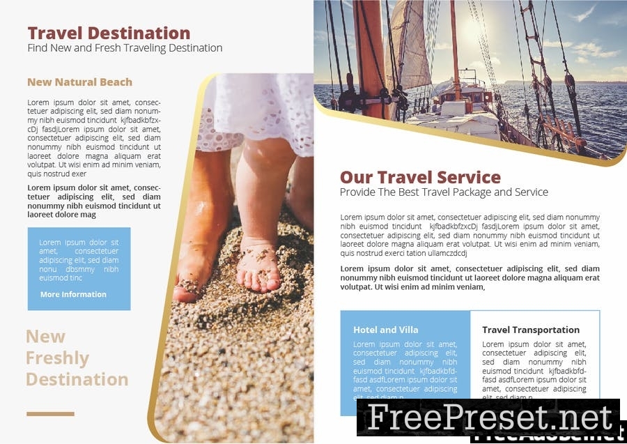 Beach Travel Brochure