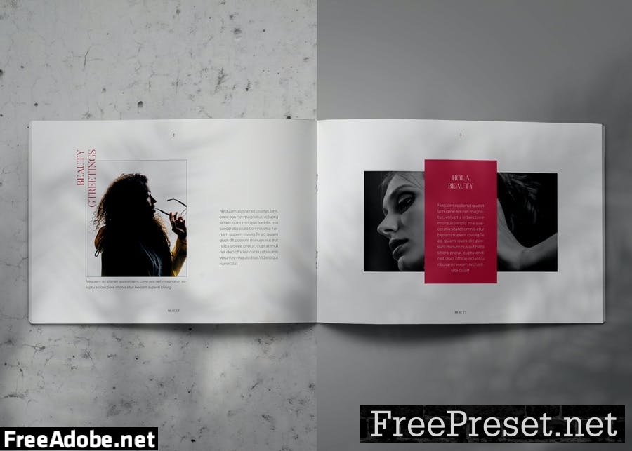 BEAUTY - Indesign Lookbook Brochure Template VSX6HTZ