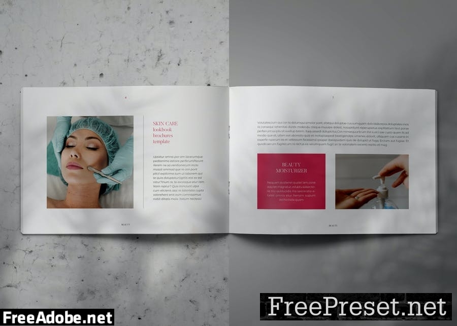 BEAUTY - Indesign Lookbook Brochure Template VSX6HTZ