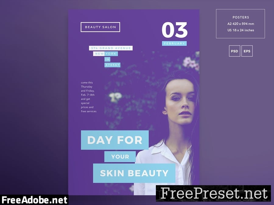 Beauty Salon Flyer and Poster Template