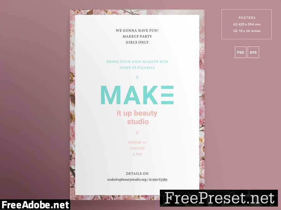 Beauty Salon Flyer and Poster Template