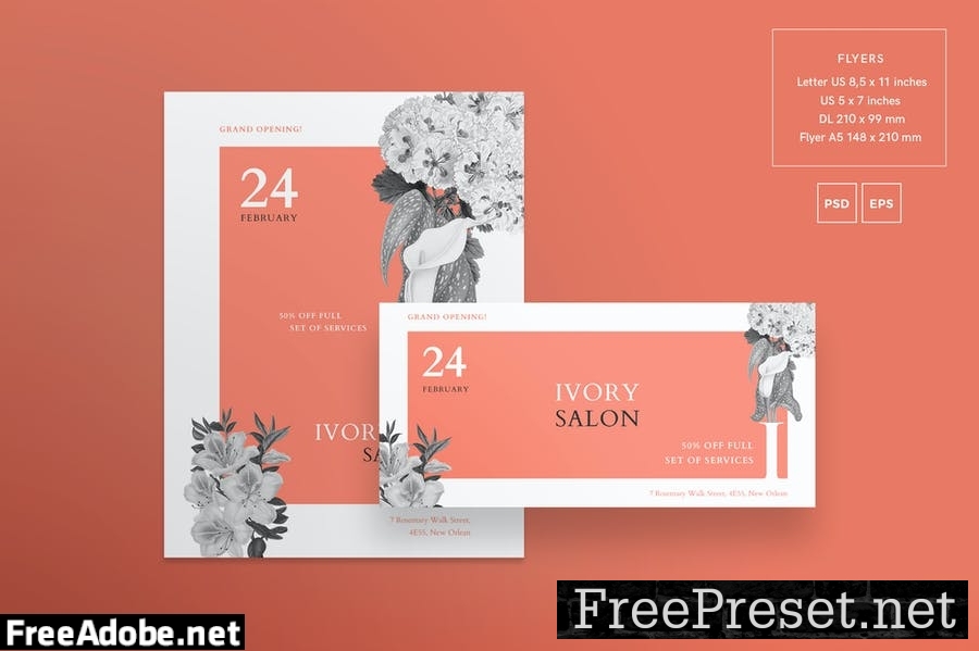 Beauty Salon Flyer and Poster Template