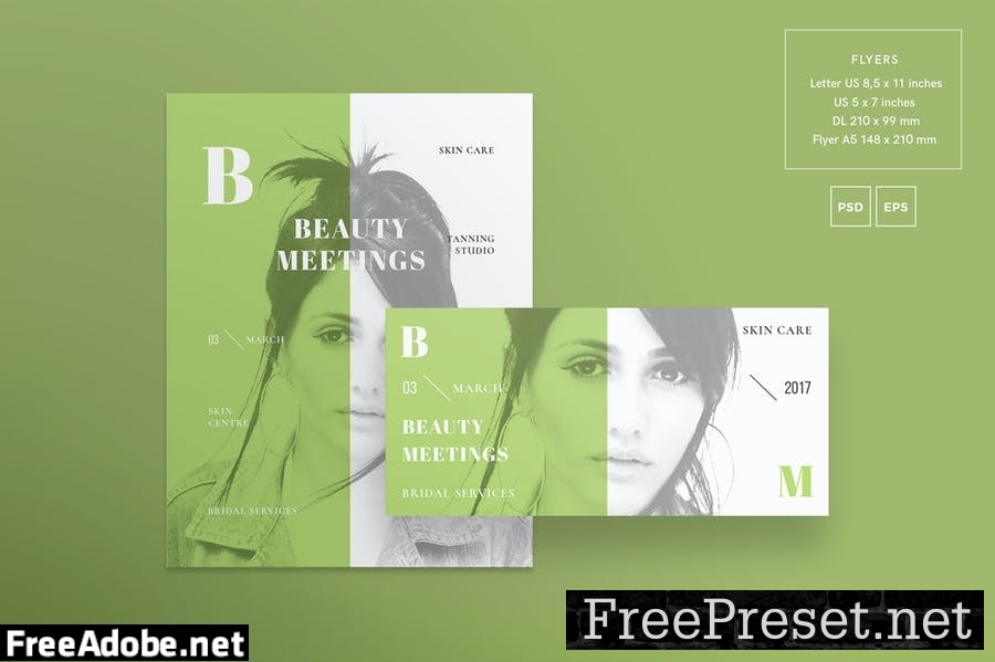 Beauty Salon Flyer and Poster Template 2XNB7R