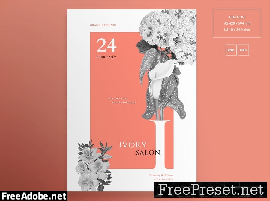 Beauty Salon Flyer and Poster Template