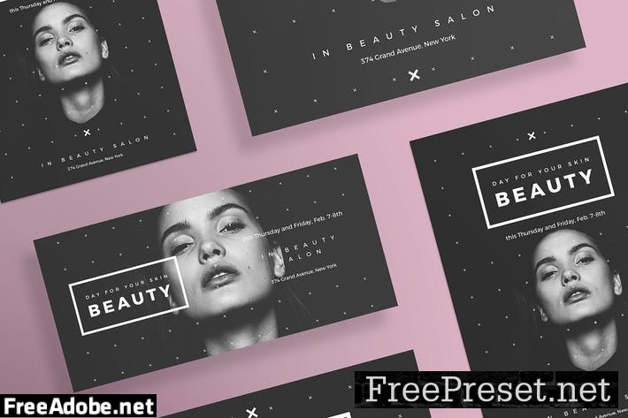 Beauty Salon Flyer and Poster Template DAZC5S