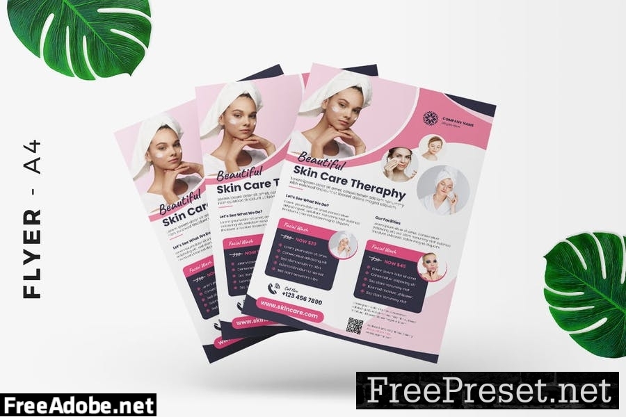 Beauty Skin Care Flyer Design BGEKYEV