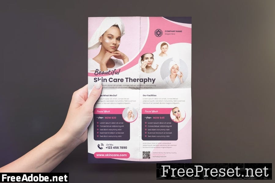 Beauty Skin Care Flyer Design BGEKYEV