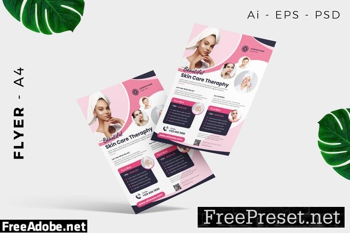 Beauty Skin Care Flyer Design BGEKYEV