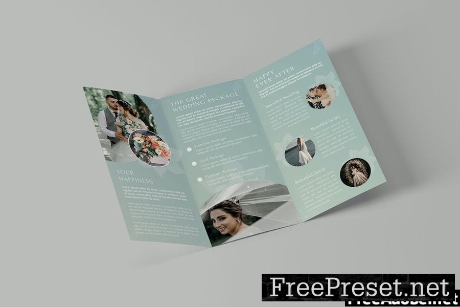 Beauty Wedding | Trifold Brochure QBP3K2Q