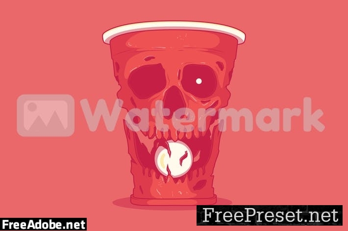 Beer pong Skull 6LL896E