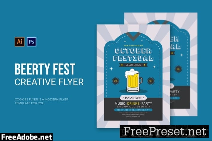 Beerty Fest - Flyer H3CMXH9