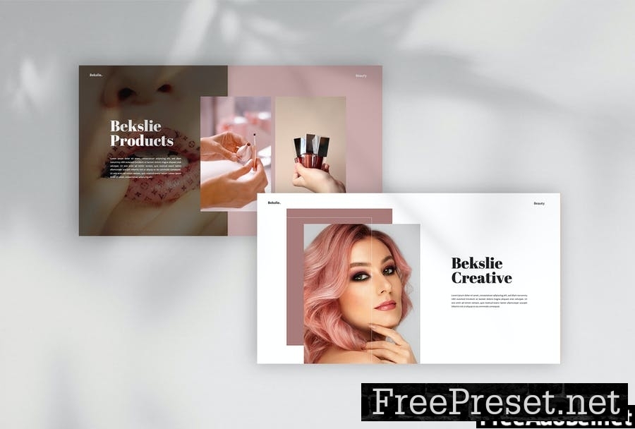 Bekslie - Beauty Vlogger Powerpoint Template