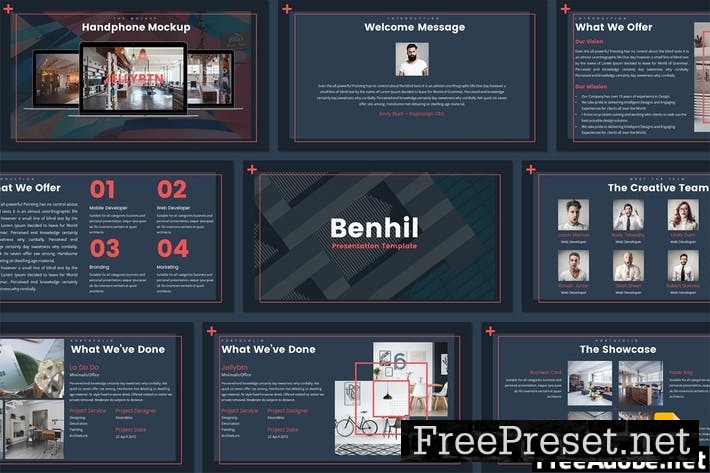 Benhil - Google Slides Template NB4ZNL