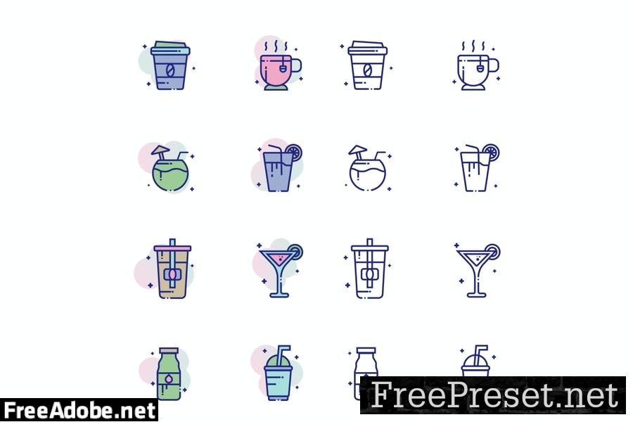 Beverages Icon Pack 7ADE4MG