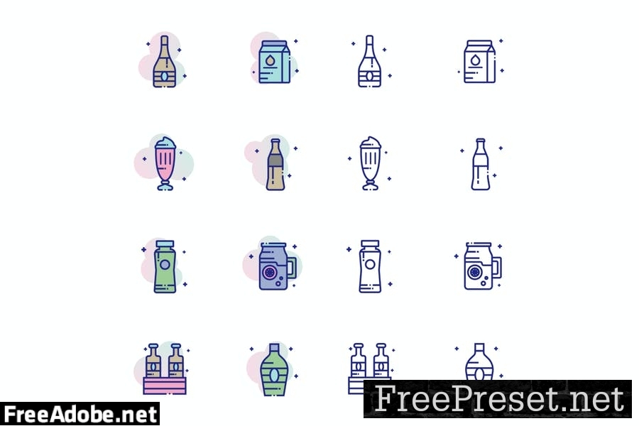 Beverages Icon Pack 7ADE4MG