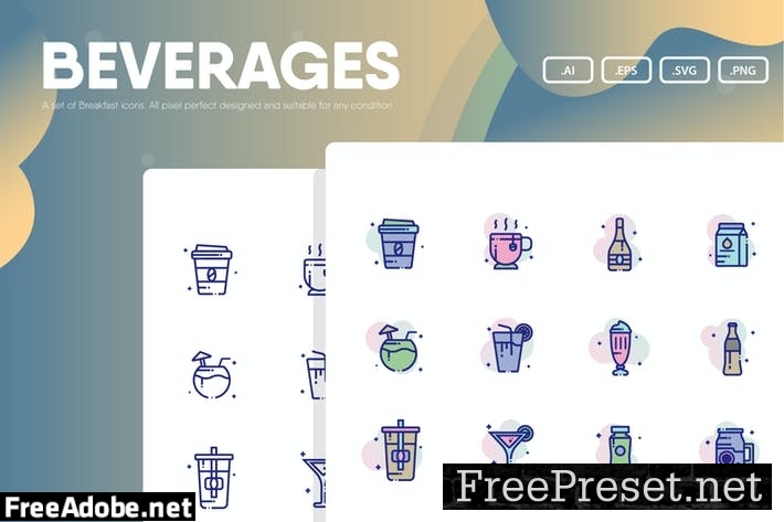 Beverages Icon Pack 7ADE4MG