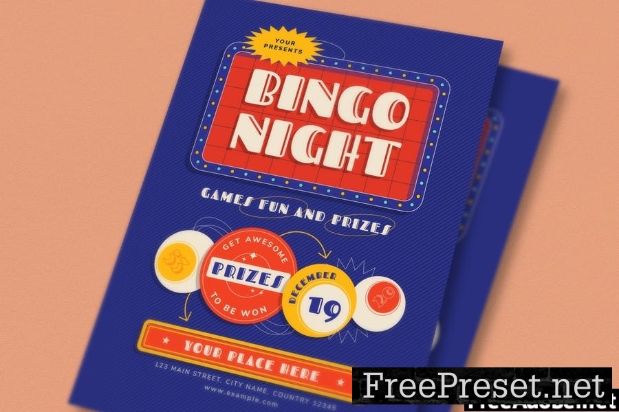 Bingo Night Flyer Set