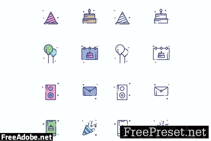 Birthday Party Icon Pack