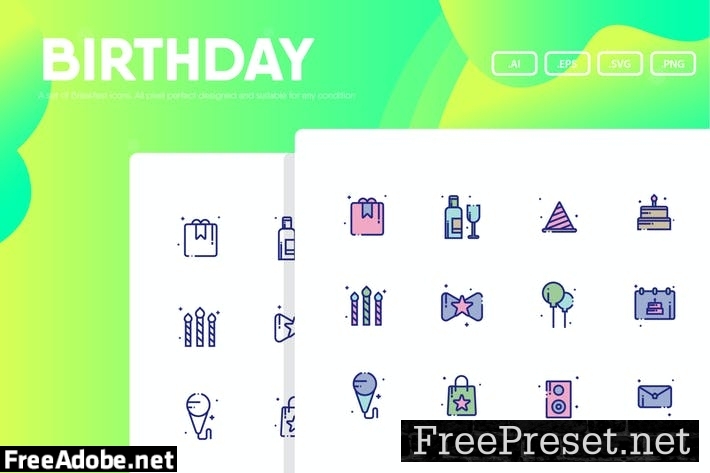 Birthday Party Icon Pack 946FJKZ