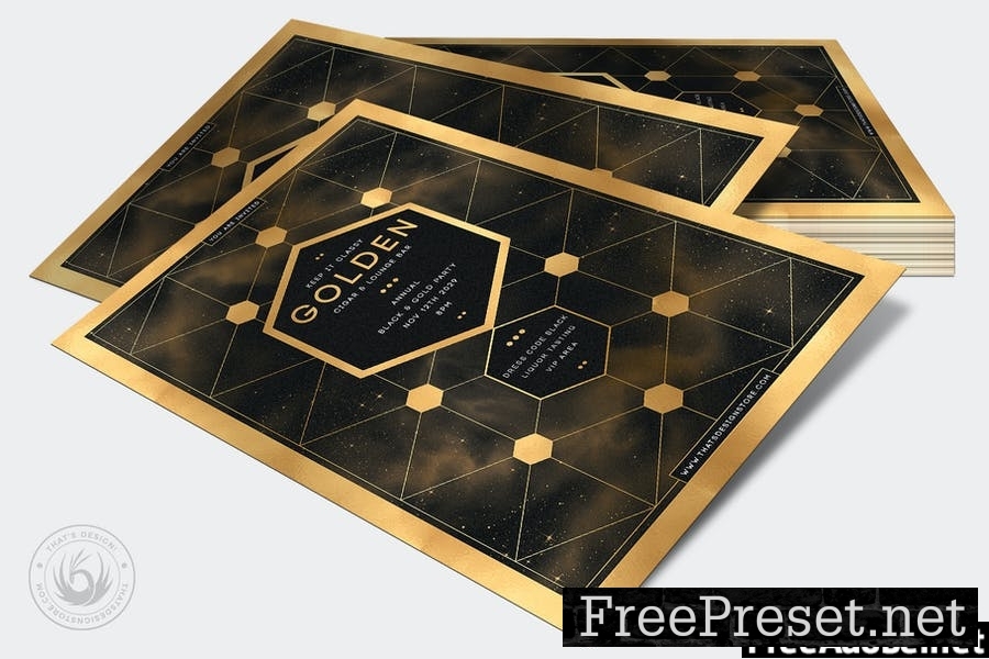 Black and Gold Flyer Template V21