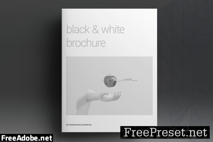 Black and White Lifestyle Brochure Template JG4E5YM