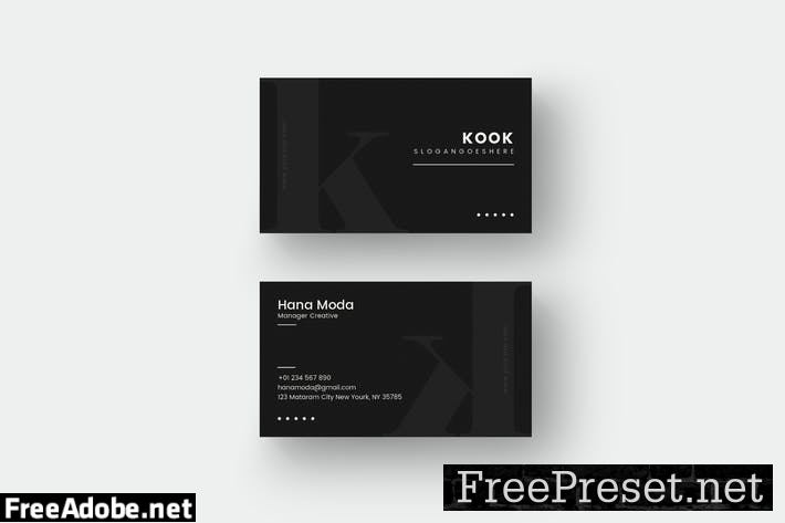 Black Card Template AU43UVY