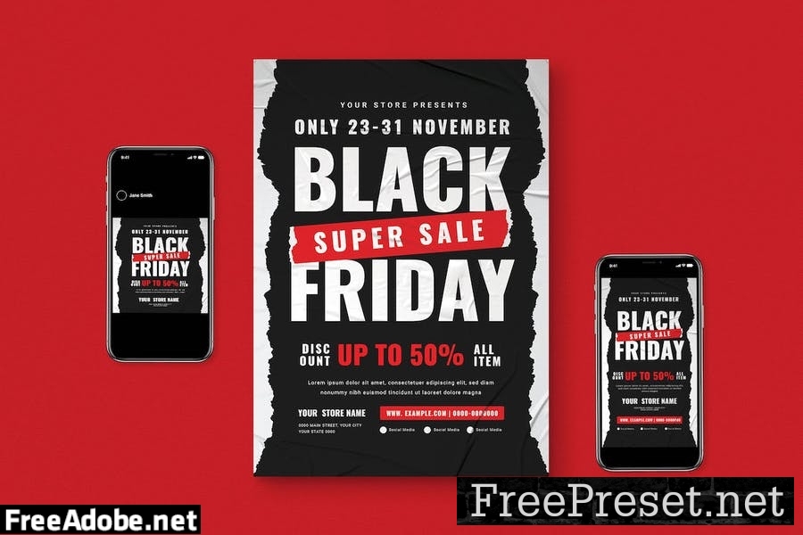 Black Friday Flyer Set