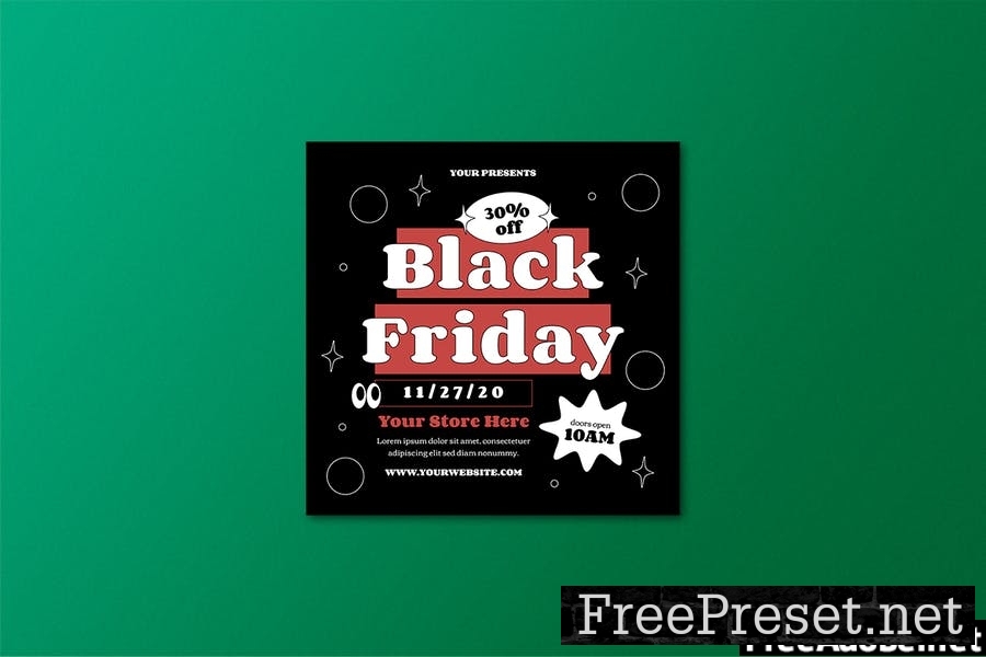 Black Friday Flyer Set