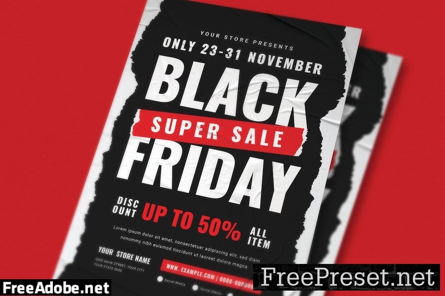 Black Friday Flyer Set