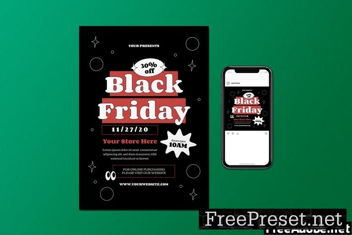 Black Friday Flyer Set 9TC82FR