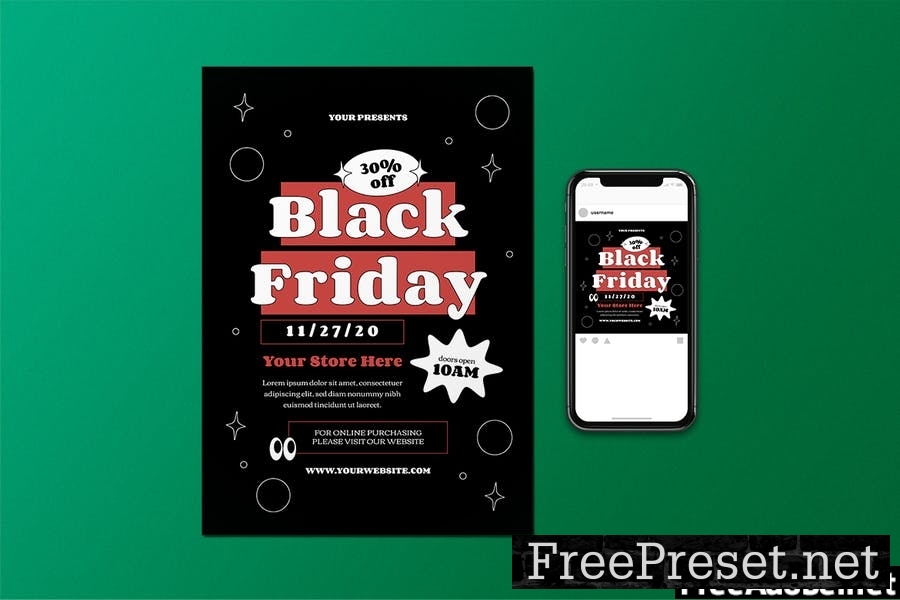 Black Friday Flyer Set